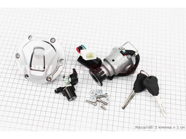 Loncin- LX250-15 Замки к-кт (зажигания, крышка бака)