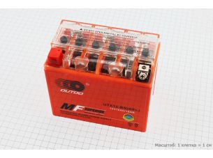 Аккумулятор 12(10)Аh UTX12-BS гелевый (L150*W87*H130mm), 2020