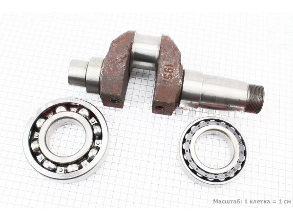 Коленвал + подшипники в сборе R195NM