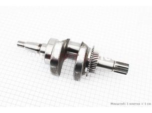 Коленвал под шлиц Ø25мм в сборе 173F/177F Тип №1