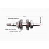Коленвал под шлиц Ø25мм в сборе 182F/188F/190F