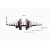 Коленвал под конус в сборе 182F/188F/190F