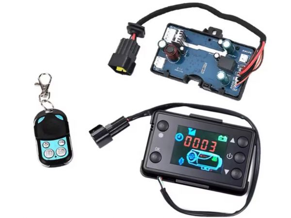 Электронный блок управления автономного дизельного отопителя, контроллер и пульт д/у 12В/24В, 2–12 кВт.