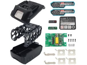 Корпус (набор) для сборки аккумулятора инструмента Makita  18-21v, 5s2p BL1830 с платой Li-Ion 10x21700