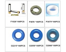 Полный ремкомплект форсунок GDI/TSI/TFSI, AY-RKGDI (06H998907/06H998907A) для VW, Audi, Skoda, Seat — набор уплотнений Viton (6 в 1)