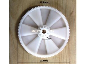 Шестерня (большая) основная белая для мясорубки Кенвуд Kenwood 650740