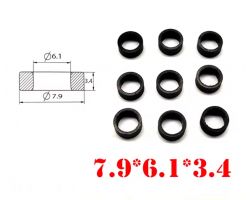 Тефлоновое кольцо форсунки GDI / TSI / FSI (7.9×6.1×3.4 мм) VAG, GM, BMW, Bosch 06H906036G, 12638530, 0261500092