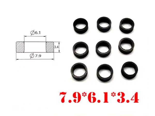Тефлоновое кольцо форсунки GDI / TSI / FSI (7.9×6.1×3.4 мм) VAG, GM, BMW, Bosch 06H906036G, 12638530, 0261500092