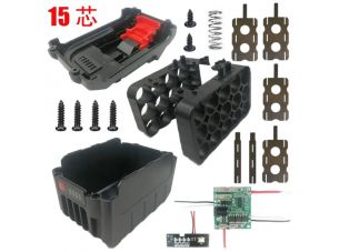 Корпус (набор) для сборки аккумулятора  Makita 21V - 15 элементов, Li-ion тип 18650,  BMS, индикатор заряда
