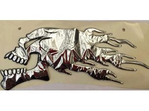 Наклейка шильдик FIRESKULL (14x5см, алюминий) (#4744)