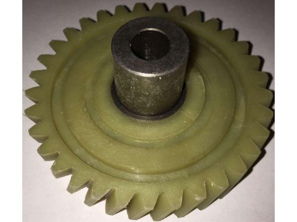 Шестерня ведомая привода электропилы Vorskla (d-10mm, D-74мм 33 шлицов с левым наклоном)