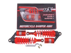 Амортизаторы (пара)   Delta   330mm, газомасляные   (красные)   KOMATCU   (mod.A)