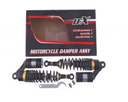 Амортизаторы (пара)   Delta   330mm, газомасляные   (черные)   KOMATCU   (mod.A)