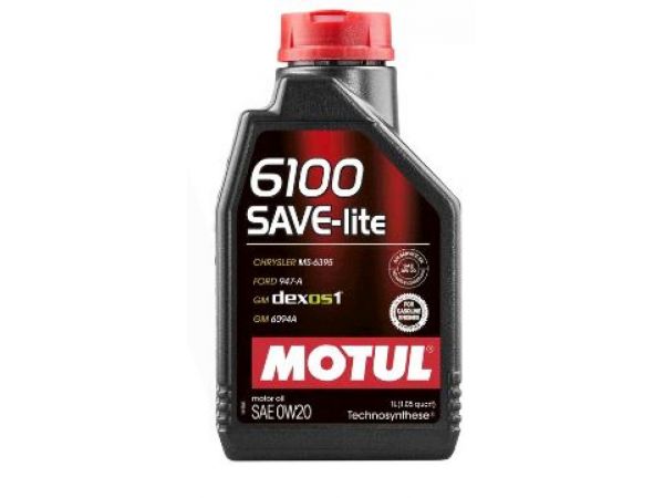 Масло автомобильное, 1л   (синтетика, 0W-20, 6100 SAVE-LITE)   MOTUL   (#108002)