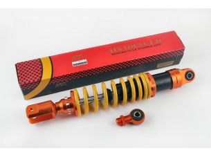Амортизатор универсальный (+ переходник)   350mm, тюнинговый   (оранжево-желтый)   NDT