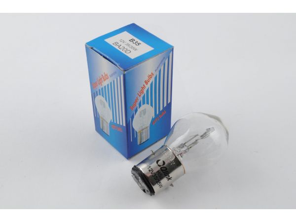 Лампа BA20D (2 уса)   12V 35W/35W   (груша)   QLINK