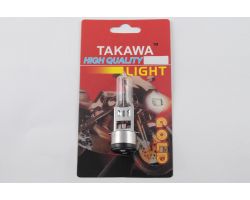 Лампа BA20D (2 уса)   12V 35W/35W   (белая)   (блистер)   TAKAWA   (mod:A)