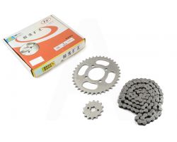 Звезды трансмиссии (пара)   Delta   428-14T + 428-39T   (+цепь 112L)   (mod:best)   YF