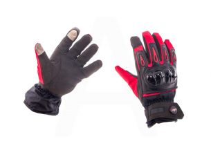 Перчатки   (красно-черные, size M) с накладкой на кисть