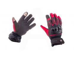 Перчатки   (красно-черные, size XL) с накладкой на кисть