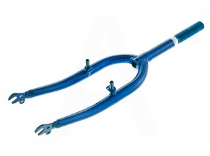 Вилка велосипедная жесткая   (c креплением V-brake, 22)   (синяя)   DS   mod A