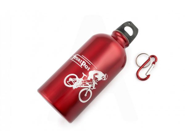 Велосипедная фляга (алюминиевая, красная) (500ml)   MANLE