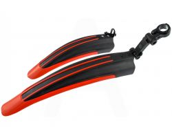 Крылья велосипедные (MTB) (тюнинг) (красные вставки, пластик) YKX