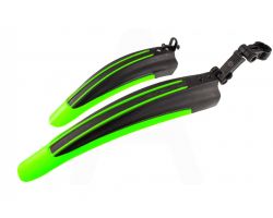 Крылья велосипедные (MTB) (тюнинг) (зеленые вставки, пластик) YKX
