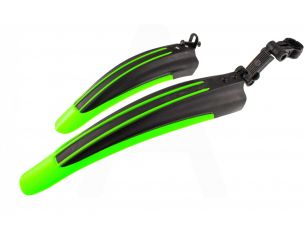 Крылья велосипедные (MTB) (тюнинг) (зеленые вставки, пластик) YKX