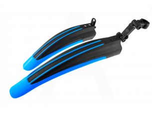 Крылья велосипедные (MTB) (тюнинг) (синие вставки, пластик) YKX