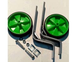Колеса боковые опорные велосипеда   (пластик) (12-20)   (зеленые)   YKX
