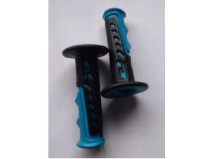 Ручки руля велосипедные (черные с синим)   YKX