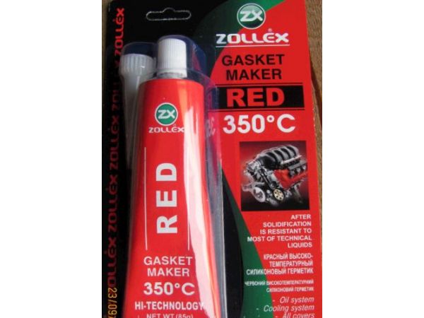 Герметик для прокладок   85г   (красный)   ZOLLEX   (#GRS)