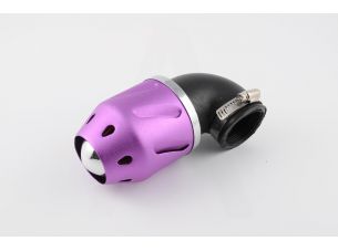 Фильтр воздушный (нулевик)   Ø42mm, 90*, пуля (фиолетовый)