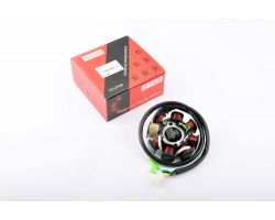 Статор генератора   4T GY6 125/150   (7+1 катушек)   STAR