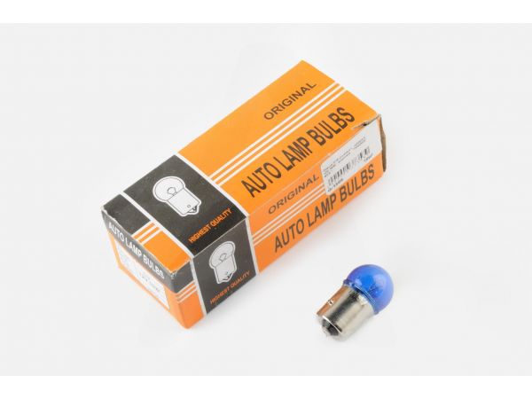 Лампа G18 (поворот, габарит)   12V 10W   (синяя)   ORANGE BOX