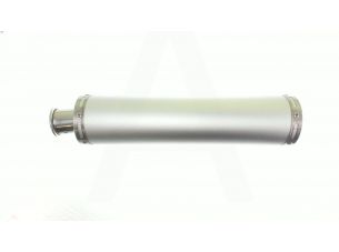 Глушитель (тюнинг)   420*100mm, креп. Ø78mm   (нержавейка, серебро, без креплений, mod:55)   KOMATCU   (mod.A)
