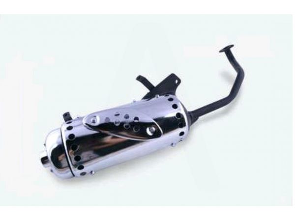 Глушитель   4T GY6 125/150   (+колено под 12)   (накладка хром)   ST