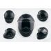 Шлем-интеграл   (mod:385/396) (size:XXL, черный матовый, солнцезащитные очки)   LS-2