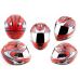 Шлем-интеграл   (mod:В-500) (size:M, красный матовый, зеркальный визор, BLADE)   BEON