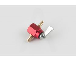 Кран топливный (стайлинговый)   универсальный   (красный)   RIDE IT