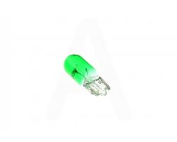 Лампа Т10 (безцокольная)   12V 3W   (габарит, приборы)   (зеленая)   YWL