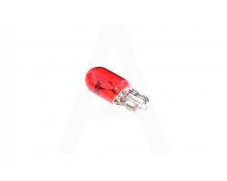 Лампа Т10 (безцокольная)   12V 3W   (габарит, приборы)   (красная)   YWL