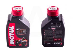 Масло   4T, 1л   (синтетика, 10W-40, 7100, API SL/SJ/SH/SG)   MOTUL   (#104091)