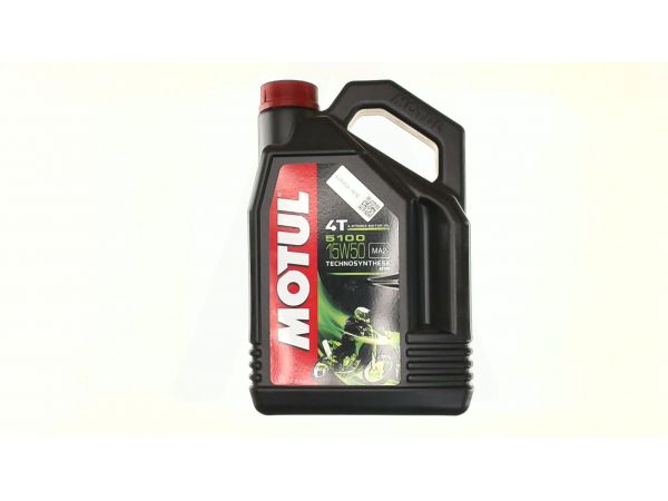 Масло   4T, 4л   (полусинтетика, 15W-50, 5100, API SL/SJ/SH/SG)   MOTUL   (#104083)