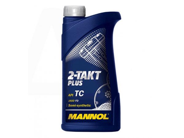 Масло   2T, 1л   (полусинтетика, 2-Takt Plus API TC)   MANNOL