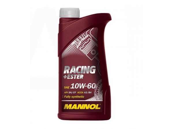 Масло   4T, 1л   (SAE 10W-60, синтетика, Racing+Ester 10W-60 API SN/SM/CF)   MANNOL