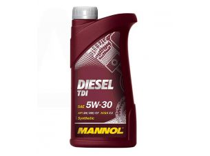 Масло автомобильное, 1л   (SAE 5W-30, Diesel TDI 5W-30 API SN/SM/CF)   MANNOL