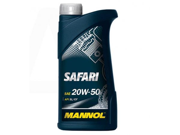 Масло   4T, 1л   (SAE 20W-50, минеральное, Safari API SL/CF)   MANNOL
