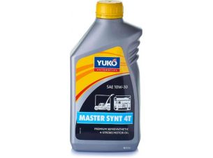 Масло   4T, 1л   (10W30, полусинтетика, для садовой техники, MASTER SYNT)   YUKO   (#GRS)